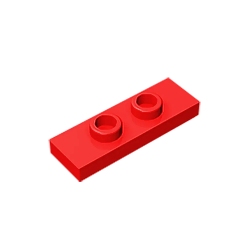 Gobricks GDS-1504 Plate, Modified 1 x 3 with 2 Studs (Double Jumper) | Compatible Building Block Piece