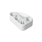 Gobricks GDS-2016 Technical Beam 2 x 3 L-Shape with Quarter Ellipse Thick | Building Blocks Toy Compatible with Lego 71708