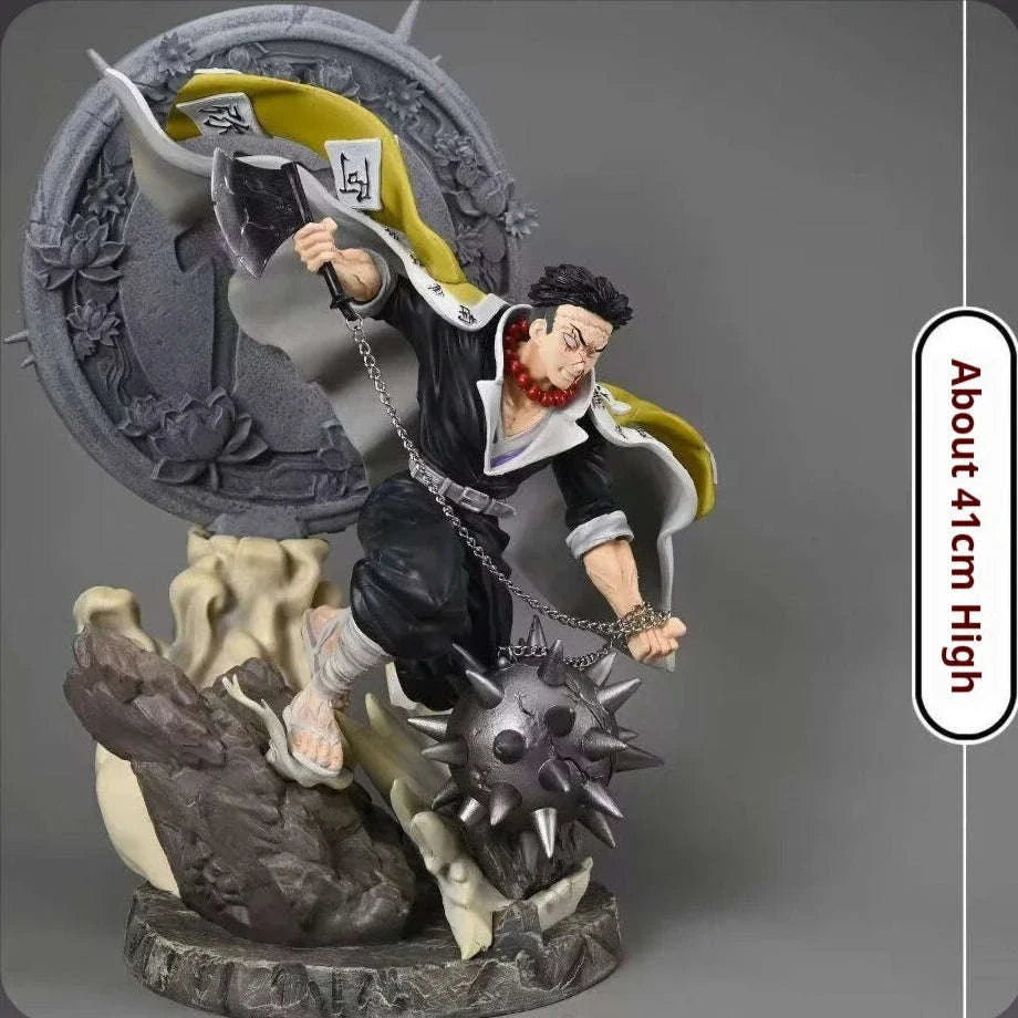 Himejima Gyomei Anime Figure, Demon Slayer Action Figurines PVC Large Statue 41 CM