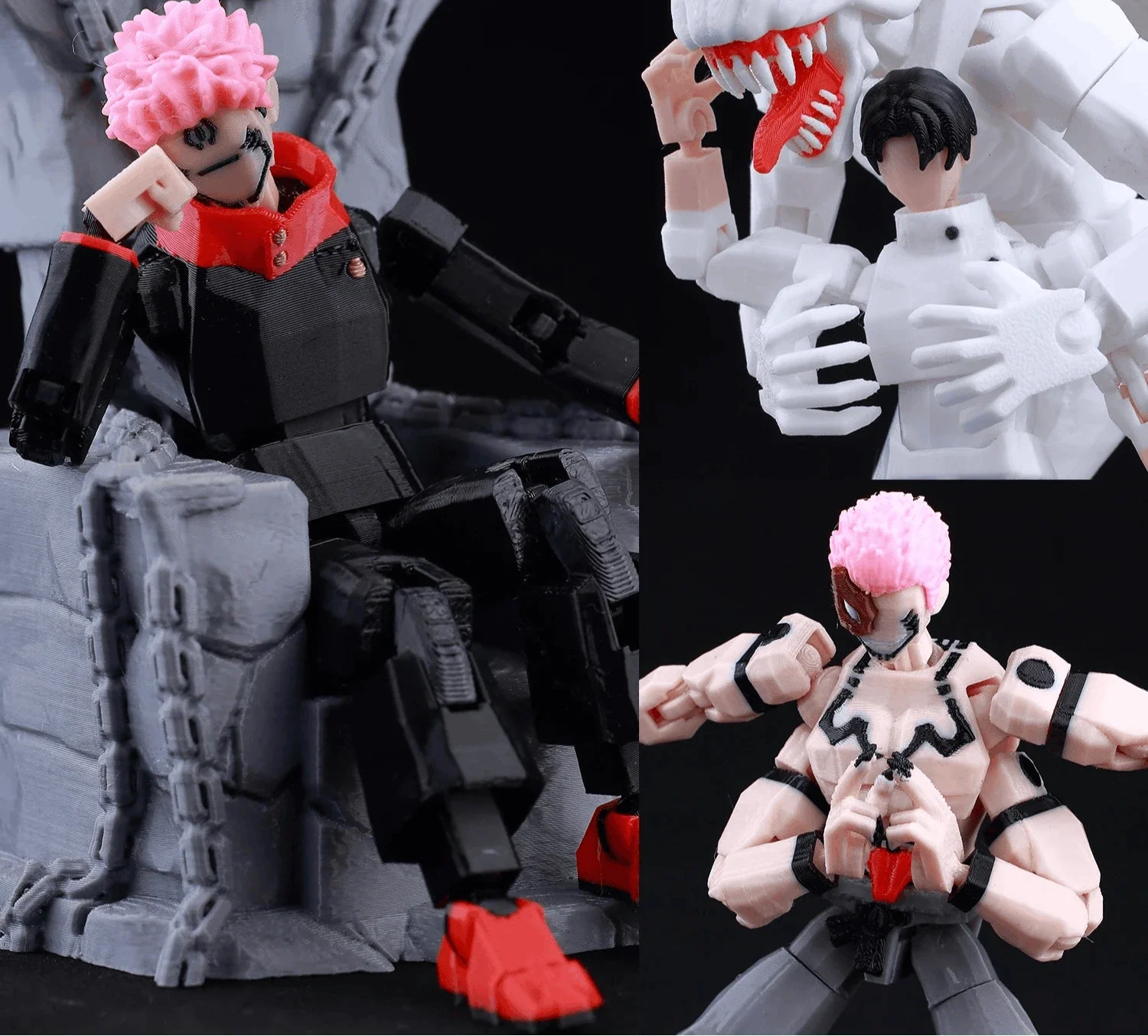 Jujutsu Kaisen 3D Printed Anime Figurine, Gojo Satoru Toji Yuji Sukuna Mahoraga Yuta