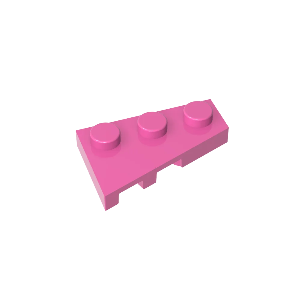 Gobricks GDS-547 Wedge Plate 3 x 2 Right | Compatible Building Block for DIY Creations
