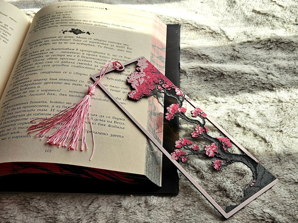 Sakura Samurai Framed Bookmark – Cherry Blossom Samurai Bookmark