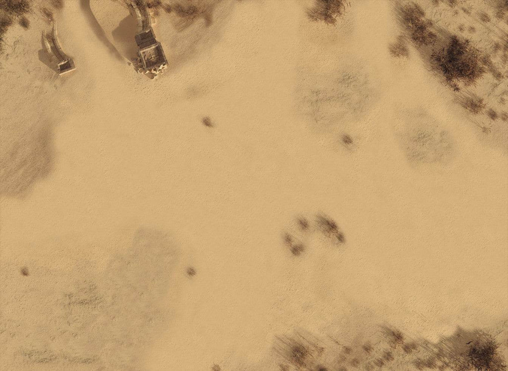 Sandy Dunes - Neoprene Battle Mat - Warhammer, AoS, 40K, Kill Team, MCP, Shatterpoint, Legion, More - 44x60