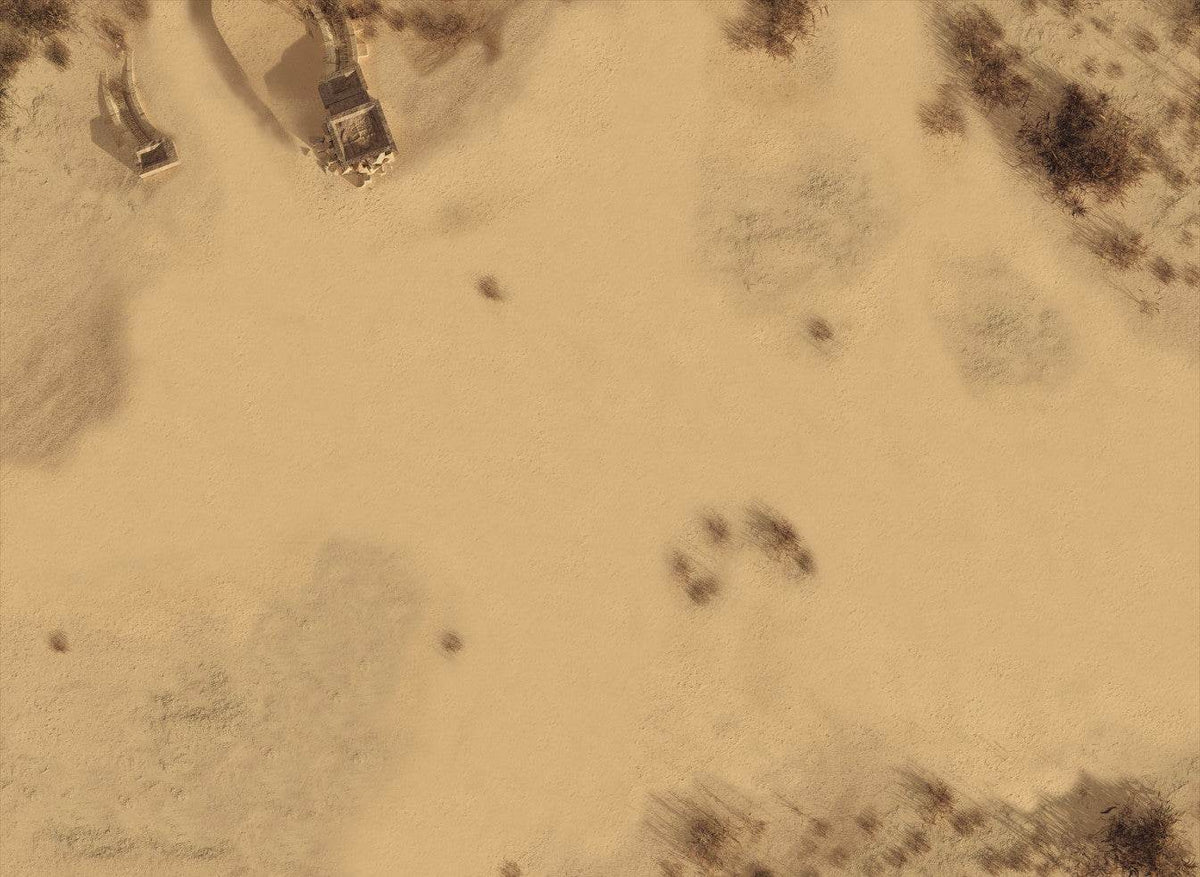 Sandy Dunes - Neoprene Battle Mat - Warhammer, AoS, 40K, Kill Team, MCP, Shatterpoint, Legion, More - 44x60