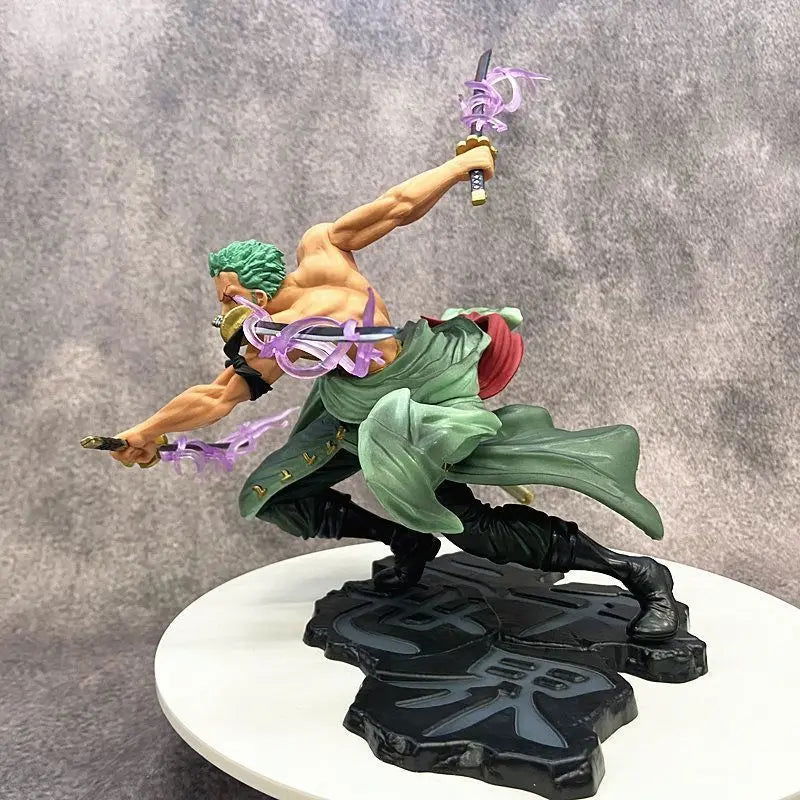 Santoryu Ogi Zoro Figure, King of Hell One Piece Anime Figurines Wano Onigashima