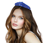 Crystal Teardrop Cluster Pageant Queen Tiara