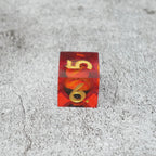 Sauron's Eye |  7 Piece Moving Eye DnD Dice Set | Acrylic RPG Gaming Dice