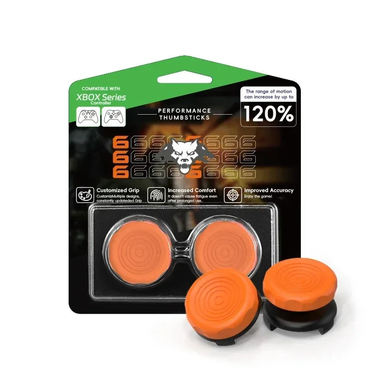 DATA FROG 2PCS High-Rise Analog Stick Cap for PS4 PS5 Xbox One Controller | FPS Precision Thumb Grip Joystick Cover