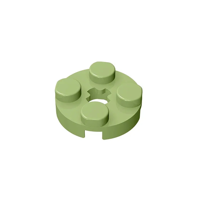Gobricks GDS-609 PLATE 2X2 ROUND | Compatible Building Blocks for DIY Educational Models