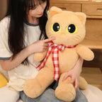 Kawaii Cat Plush Pillow – Soft Stuffed Cartoon Cat Sofa Cushion Doll (3 Colors, 60–100cm)