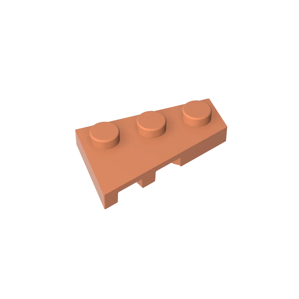 Gobricks GDS-547 Wedge Plate 3 x 2 Right | Compatible Building Block for DIY Creations