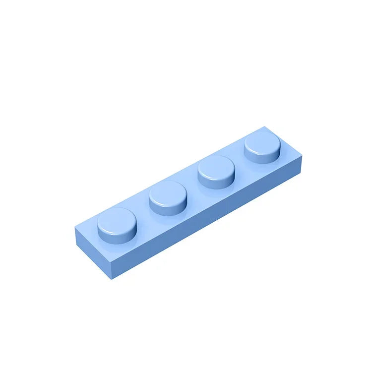 Gobricks GDS-504 Plate 1 x 4 | Compatible Building Block Pieces