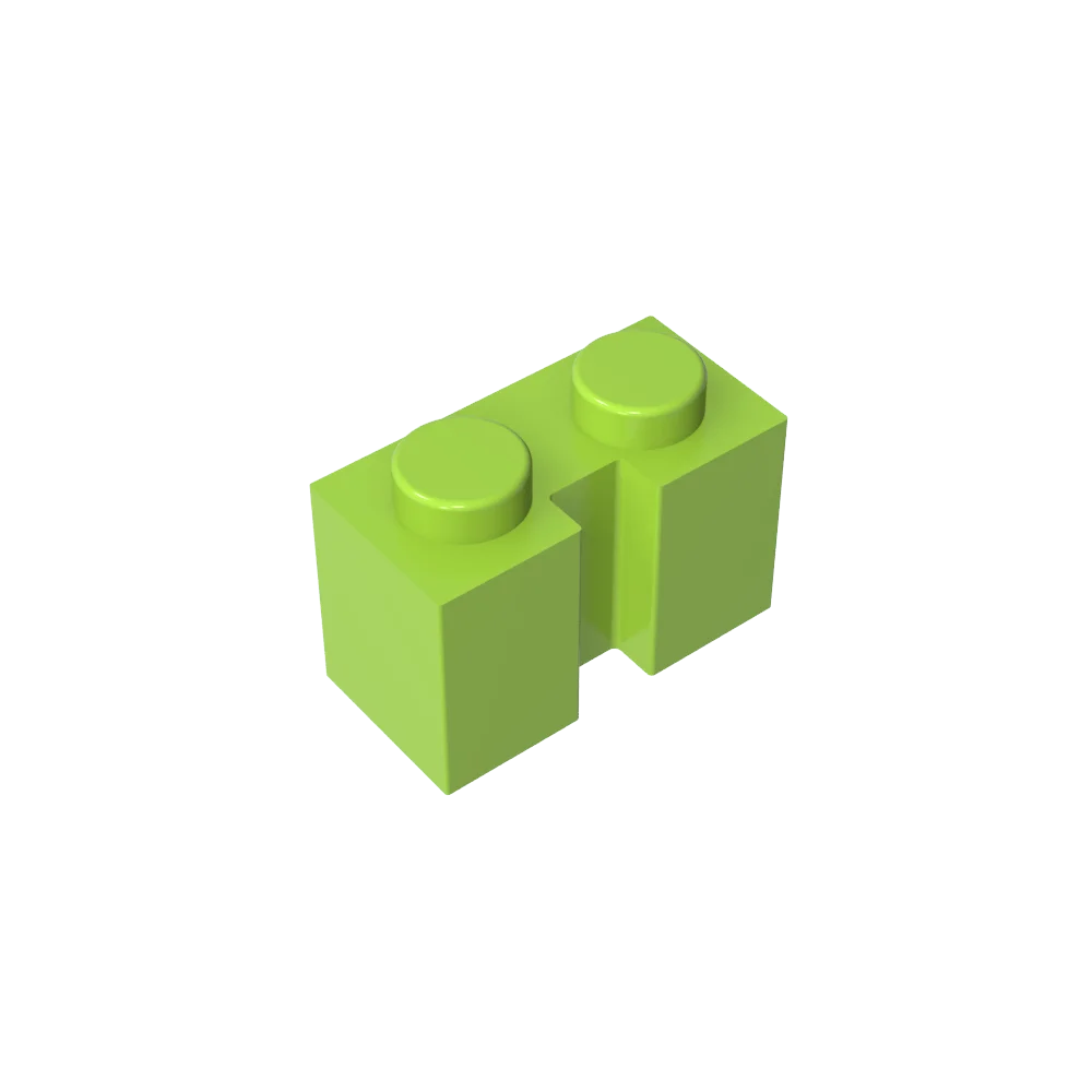 Gobricks GDS-798 Brick 1x2 with Groove | Compatible Building Block for DIY Sets