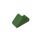 Gobricks GDS-832 Slope 45 2x1 with 2/3 Cutout | Compatible Building Block for DIY