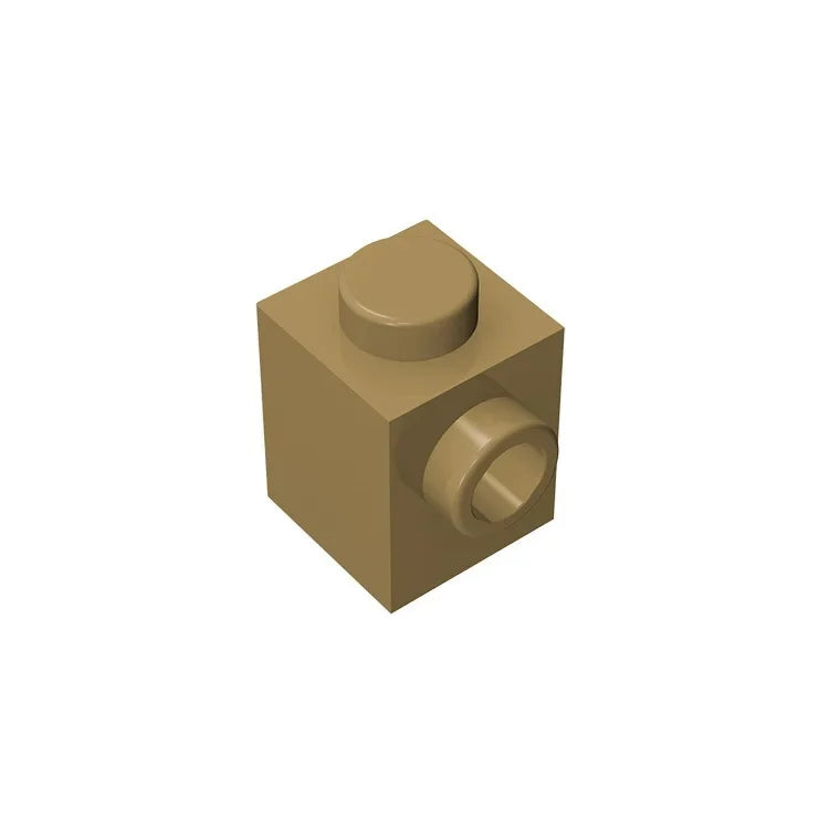 Gobricks GDS-635 BRICK 1X1 W. 1 KNOB | Single Side Bump Building Block Compatible with Lego 87087