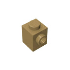 Gobricks GDS-635 BRICK 1X1 W. 1 KNOB | Single Side Bump Building Block Compatible with Lego 87087
