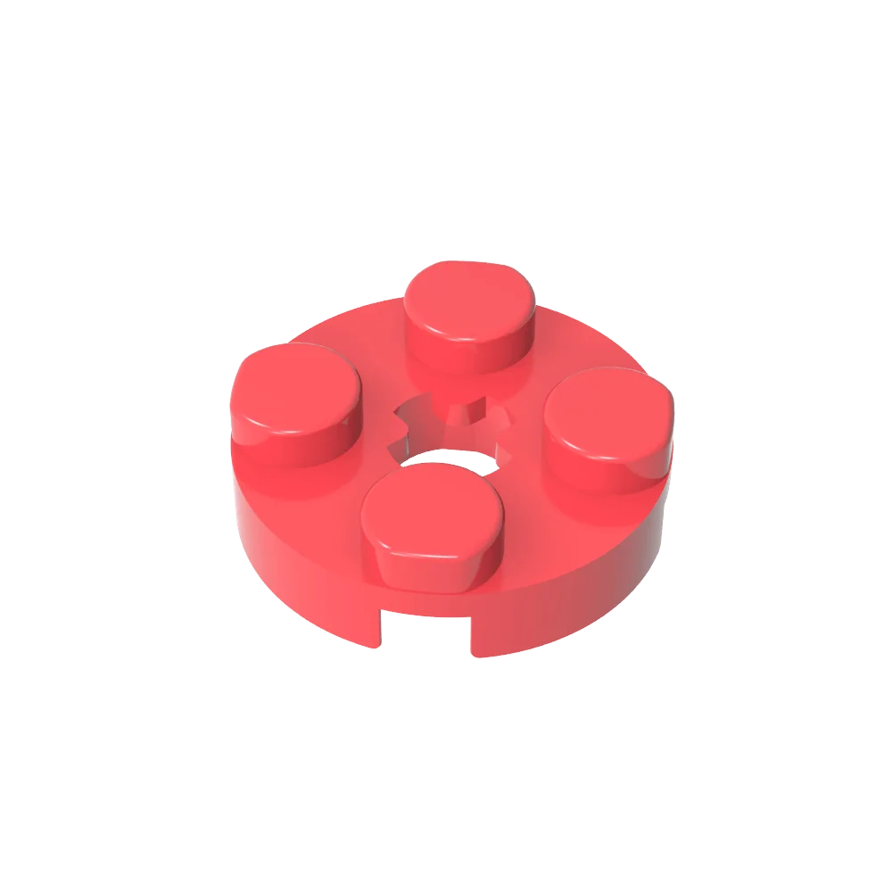Gobricks GDS-609 PLATE 2X2 ROUND | Compatible Building Blocks for DIY Educational Models