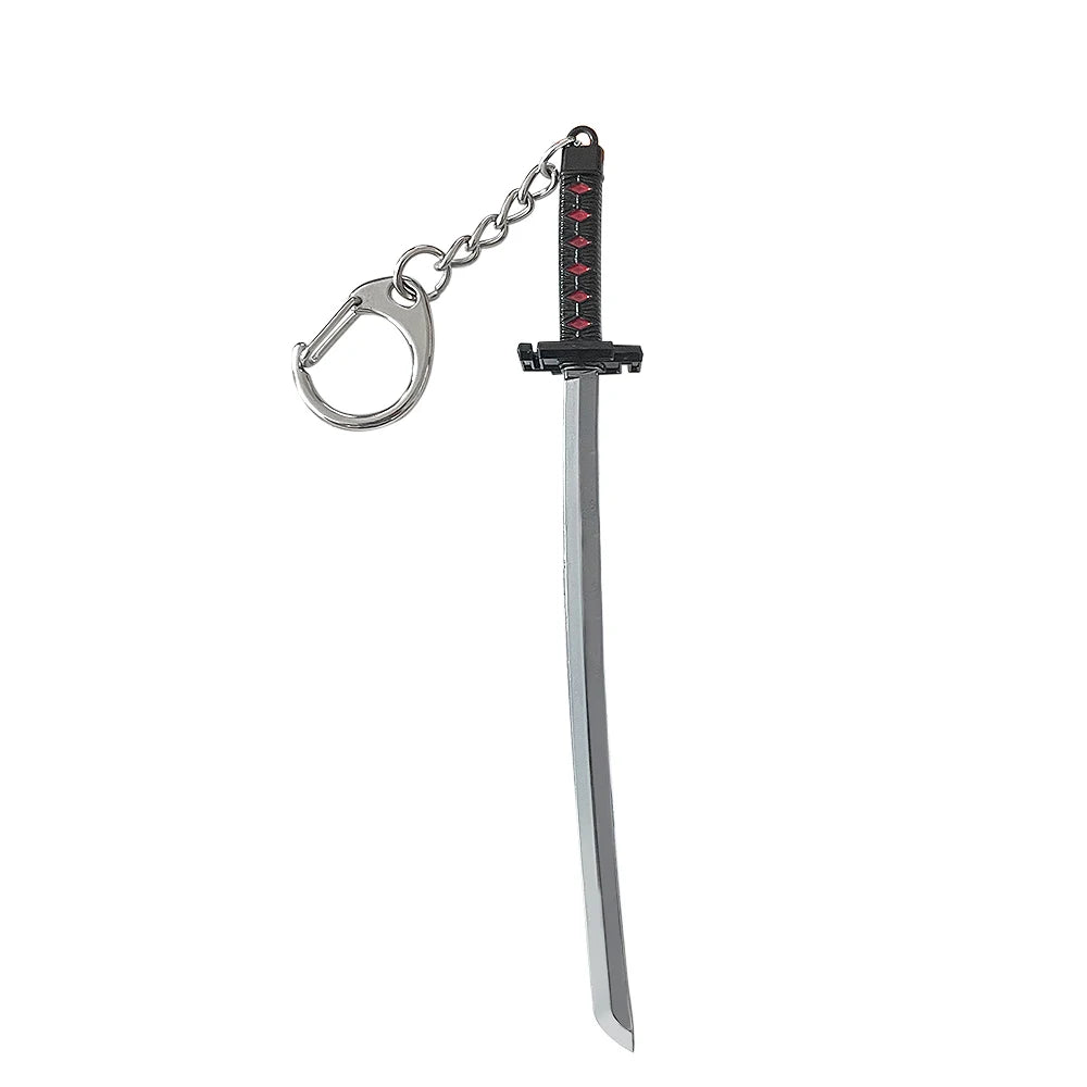 Bleach Millennium Bloody Battle Keychain Kurosaki Ichigo Sword Key Chain Keychains Anime Accessories llaveros