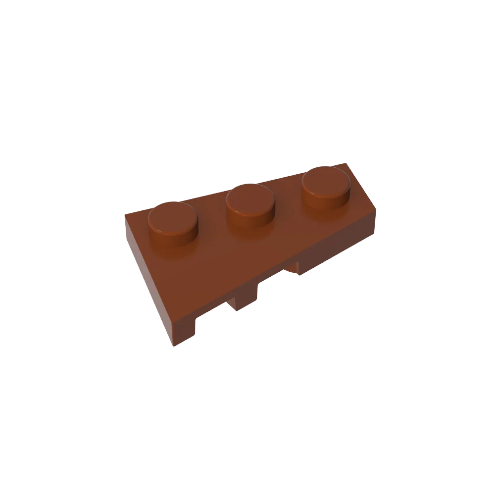 Gobricks GDS-547 Wedge Plate 3 x 2 Right | Compatible Building Block for DIY Creations