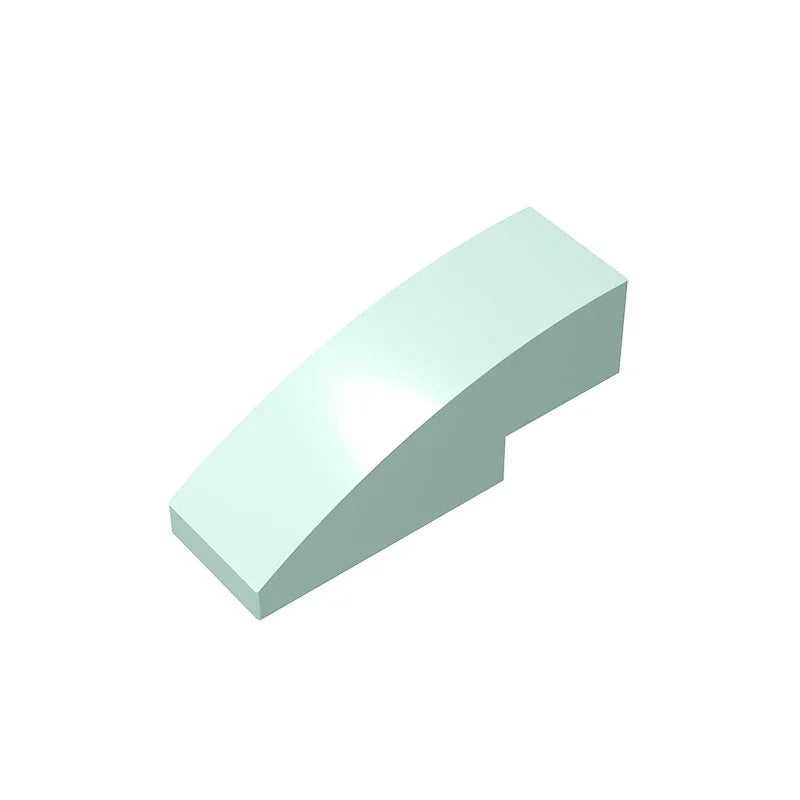 Gobricks GDS-657 Slope, Curved 3 x 1 | Compatible Building Block for Creative Construction