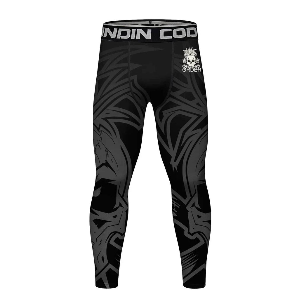 Men's Compression Running Tights - Order / Medium