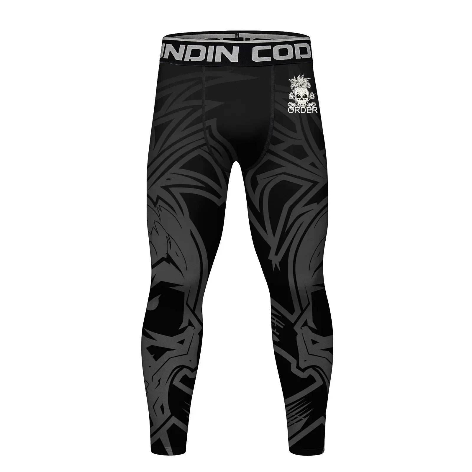Men's Compression Running Tights - Order / Medium