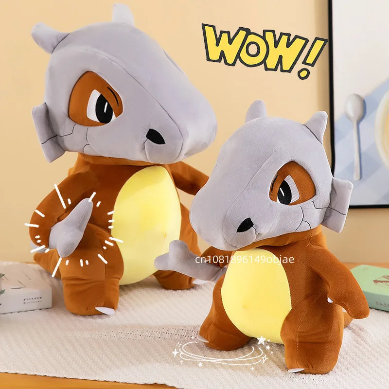 Bone Helmet Monster Plush Pillow – Soft Anime Stuffed Doll