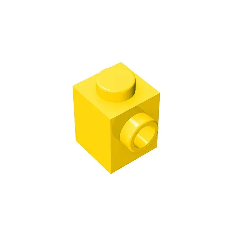 Gobricks GDS-635 BRICK 1X1 W. 1 KNOB | Single Side Bump Building Block Compatible with Lego 87087