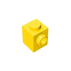 Gobricks GDS-635 BRICK 1X1 W. 1 KNOB | Single Side Bump Building Block Compatible with Lego 87087