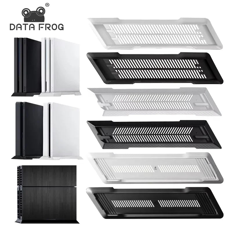 DATA FROG Vertical Stand for PS4 Fat Console | Anti-Slip Cooling Support Bracket