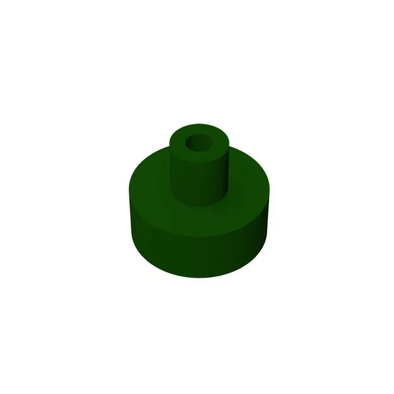 Gobricks Tile Round 1x1 with Bar and Pin Holder | Compatible Building Block