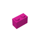 Educational Assemblage Gobricks Brick 1 x 2 without Bottom Tube | Compatible with Lego 3004 3065 35743