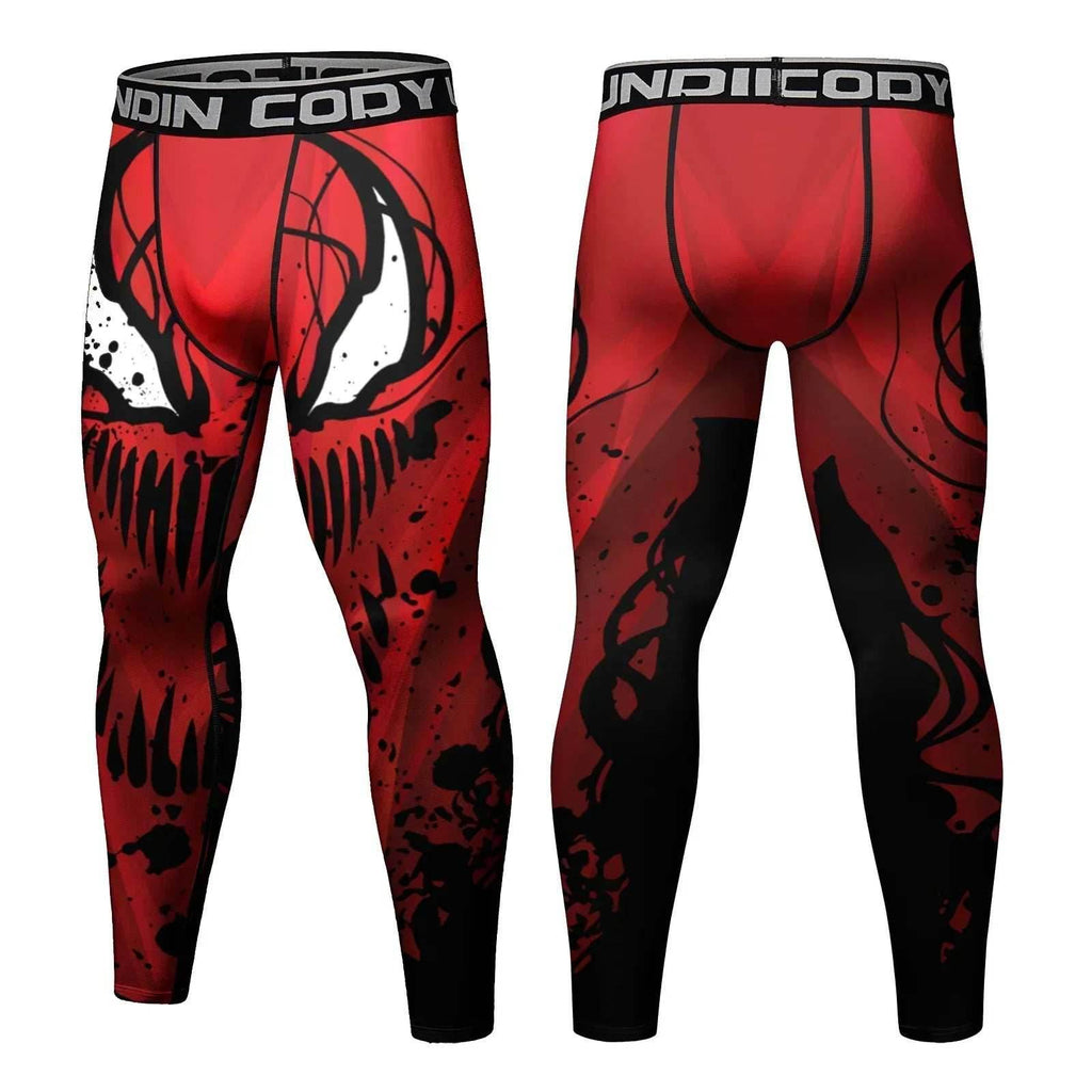 Men's Compression Running Tights - Jui Jit Su / Medium