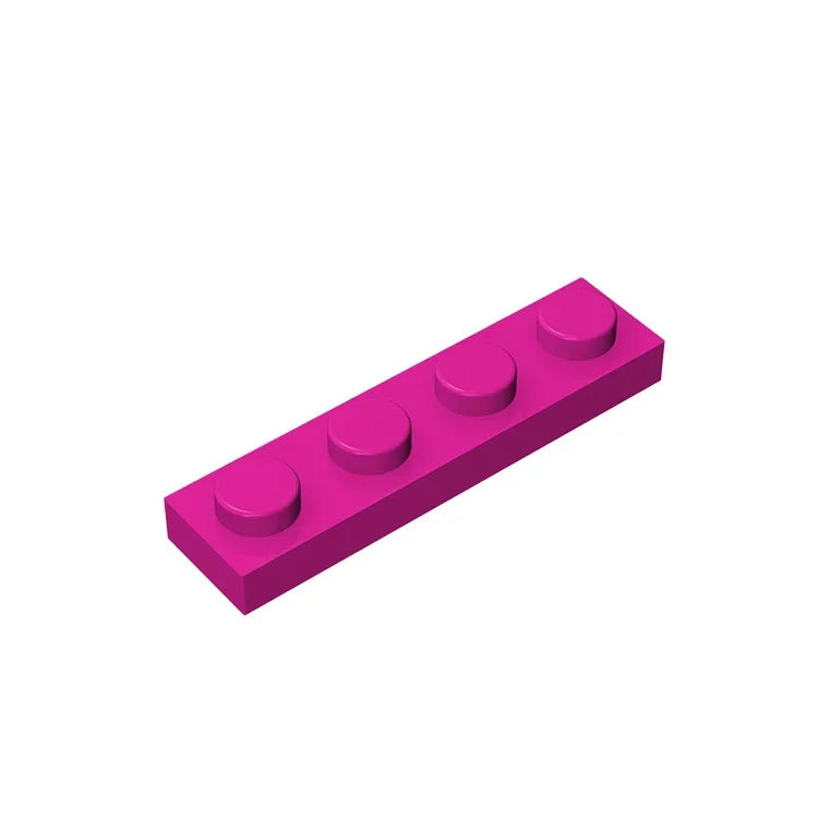 Gobricks GDS-504 Plate 1 x 4 | Compatible Building Block Pieces