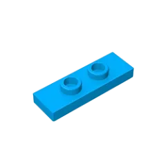 Gobricks GDS-1504 Plate, Modified 1 x 3 with 2 Studs (Double Jumper) | Compatible Building Block Piece