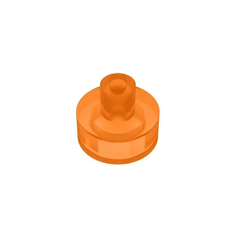 Gobricks Tile Round 1x1 with Bar and Pin Holder | Compatible Building Block