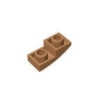 Gobricks GDS-795 Slope, Curved 2 x 1 Inverted | Compatible Building Block for DIY Projects
