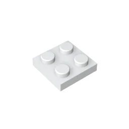 Gobricks Plate 2 x 2 Building Block | Compatible with Lego 3022