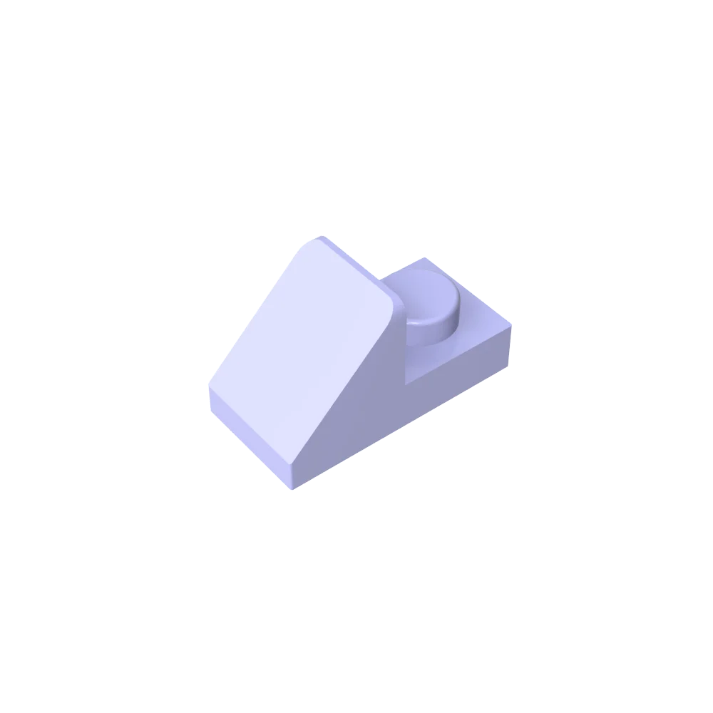 Gobricks GDS-832 Slope 45 2x1 with 2/3 Cutout | Compatible Building Block for DIY