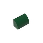 Gobricks GDS-M063 Curved Brick 1 x 2 x 1 No Studs | Compatible Building Block