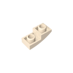 Gobricks GDS-795 Slope, Curved 2 x 1 Inverted | Compatible Building Block for DIY Projects