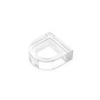 Gobricks Tile Round 1 x 1 Half Circle Extended | Compatible Brick Building Block