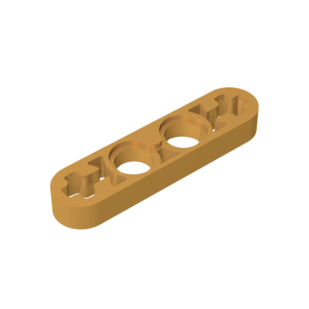 Gobricks GDS-690 Technical Liftarm Thin 1 x 4 with Axle Holes | Compatible Building Block Part 32449