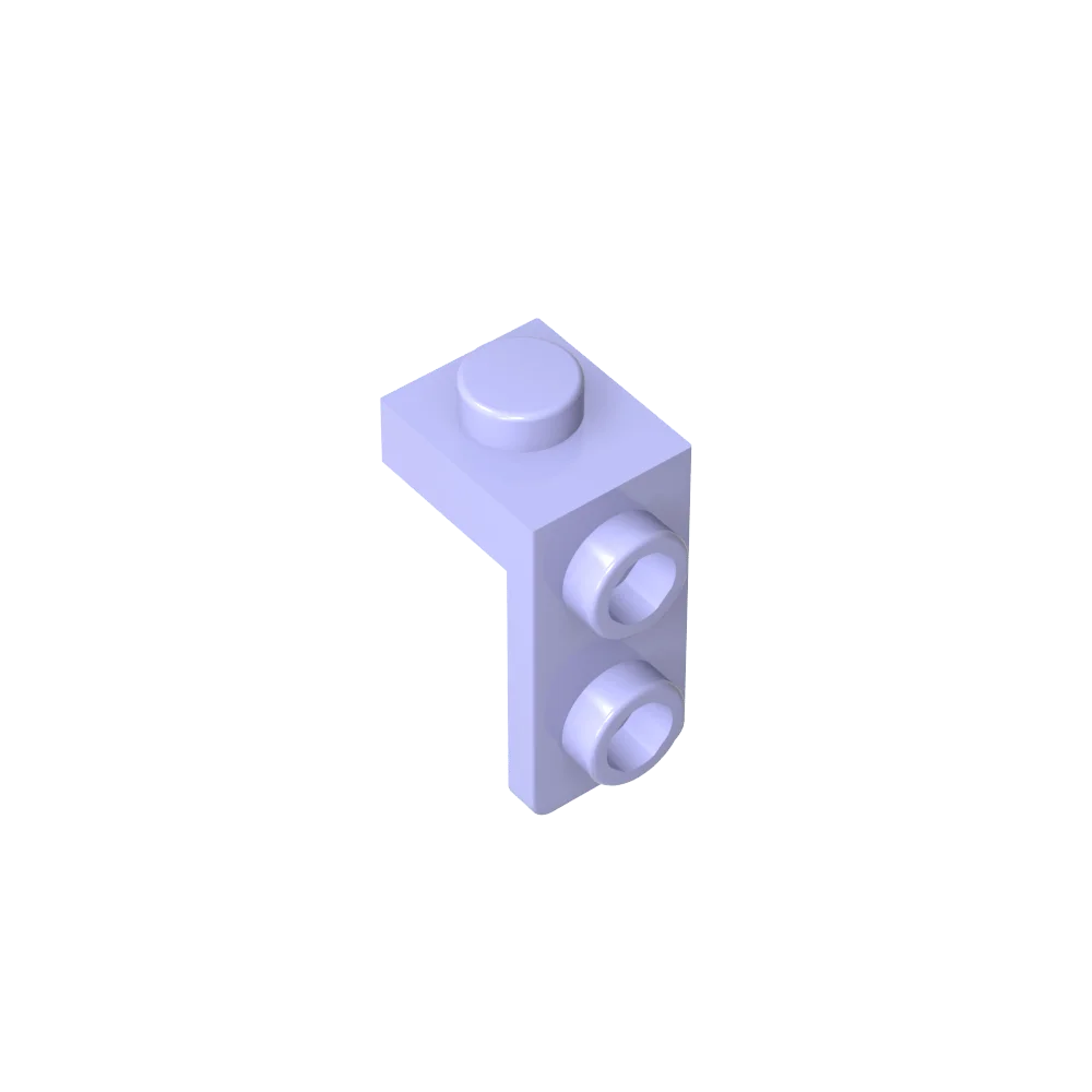 Gobricks Bracket 1 x 1 - 1 x 2 | Compatible Building Block