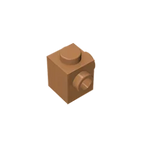 Gobricks GDS-1046 Modified Brick 1 x 1 with Studs on 2 Sides | Building Block for DIY
