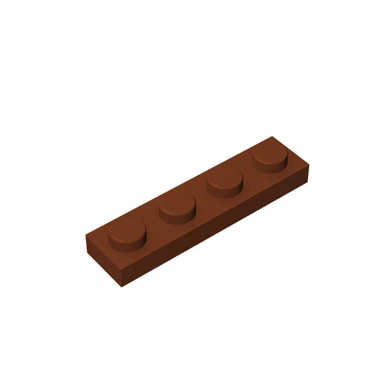 Gobricks GDS-504 Plate 1 x 4 | Compatible Building Block Pieces