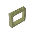Gobricks Window 1 x 4 x 3 Train with Shutter Holes and Solid Studs on Ends | Compatible Building Block