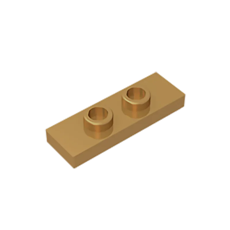 Gobricks GDS-1504 Plate, Modified 1 x 3 with 2 Studs (Double Jumper) | Compatible Building Block Piece