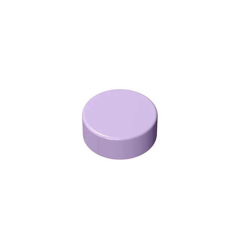 Gobricks GDS-612 Flat Tile 1x1 Round | Compatible Building Block