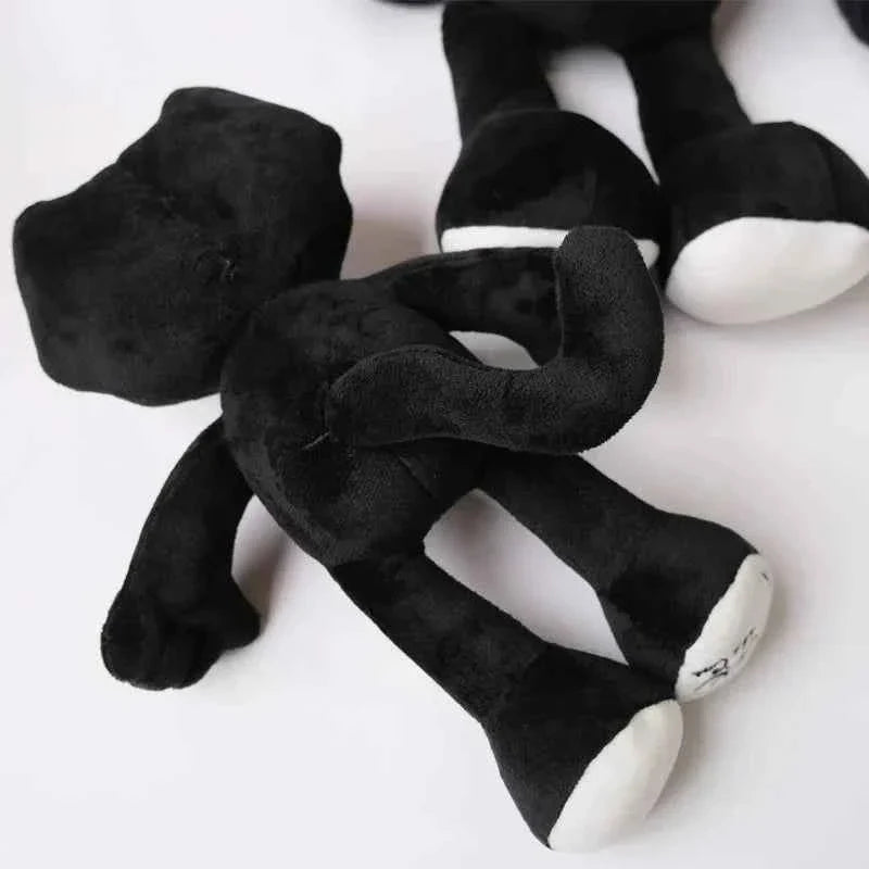 Kawaii Retro Black Cat Plush Toy – Soft Cartoon Cat Sofa Cushion & Office Pillow Doll (30 & 45cm)